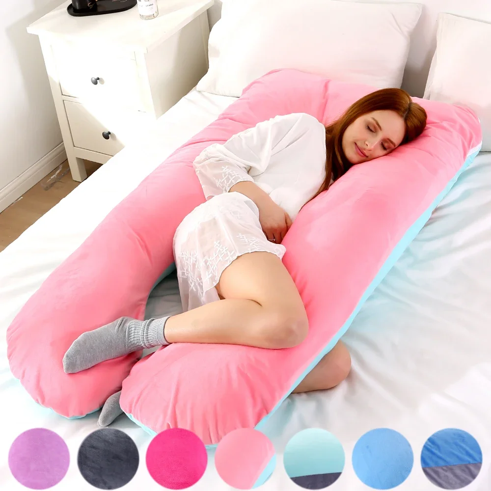 Nursing Pillow Breastfeeding - Weiche Fleece Schwangere Kissen Gravida U