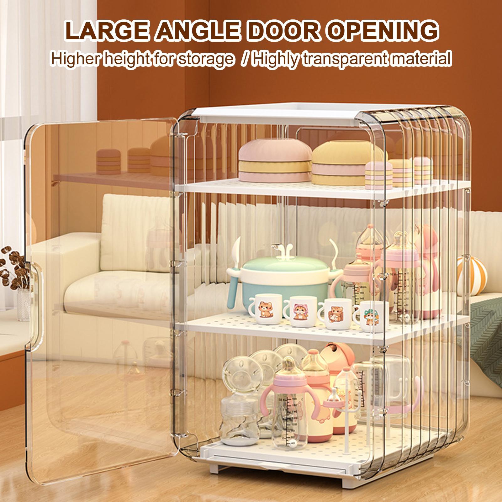 Zwitsal Baby Products - Babyflaschen-Aufbewahrungsorganisator, Kleinkind-Besteck-Organizer, transparent, staubdicht, Flaschenhalter für