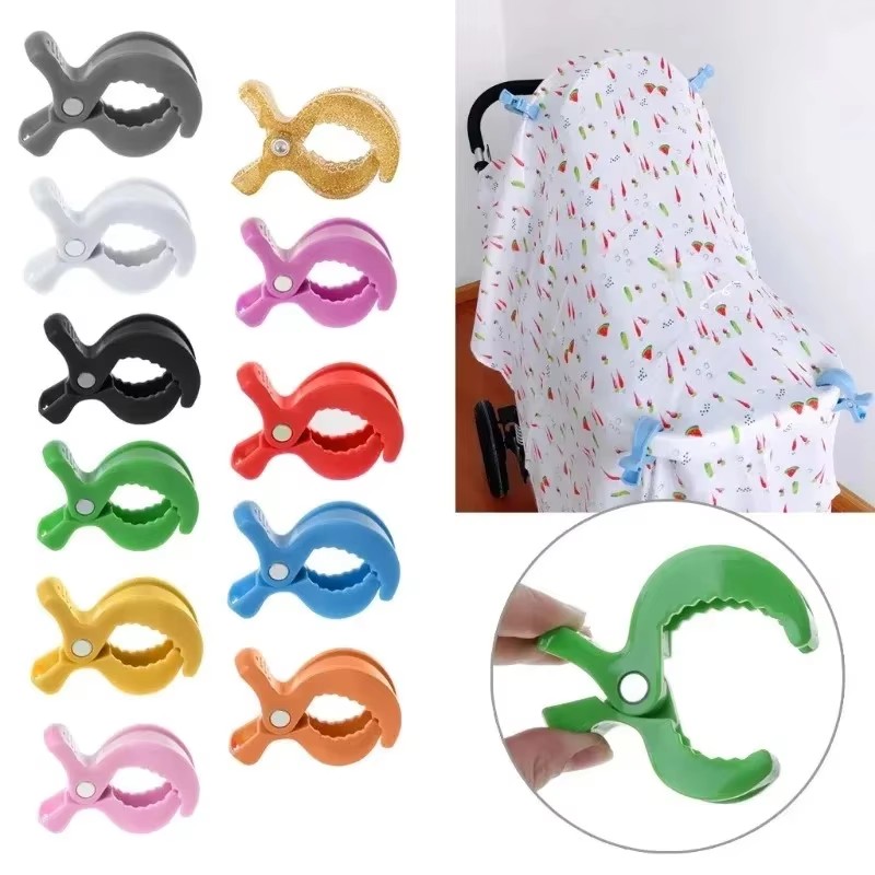Infant Car Seat Cover - 1-4 Stück bunte Baby-Autositz-Zubehör-Clips aus Kunststoff